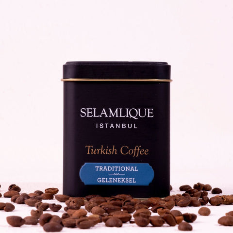 Selamlique Traditional Turkish Coffee Metal Box 125g