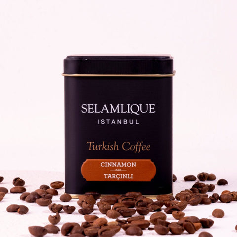 Selamlique Cinnamon Turkish Coffee Metal Box 125g